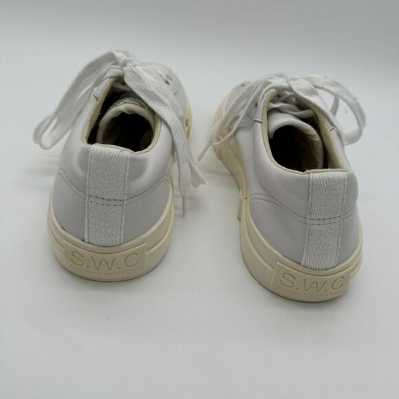 Stepney Workers Club S.W.C. Dellow Sneaker Men's 41 Light Gray Leather Lace Up - Picture 5 of 11